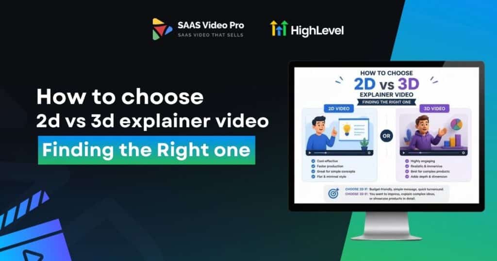 How to choose 2d vs 3d explainer video Finding the Right one