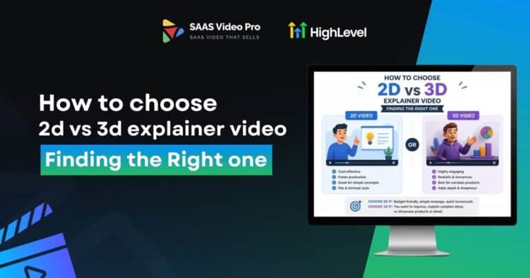 How to choose 2d vs 3d explainer video Finding the Right one